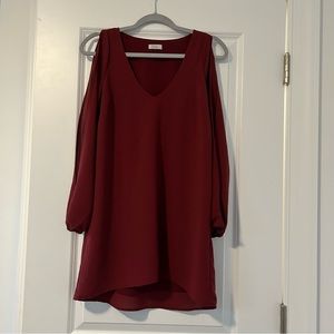 Tobi Burgundy Dress with Slit arms Size S